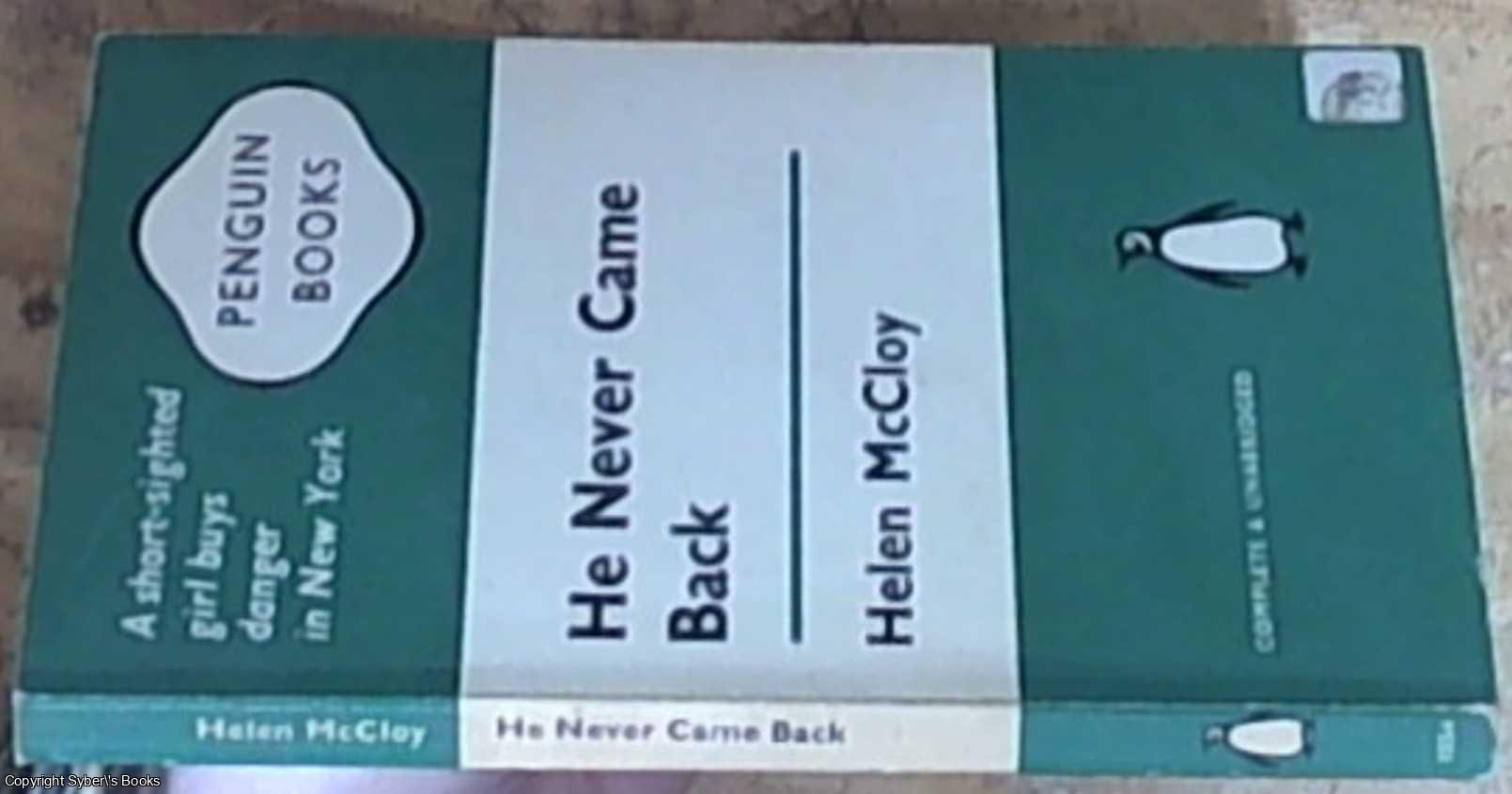 McCloy, Helen - He Never Came Back (Penguin Crime 1554)