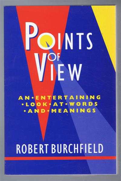 Robert Burchenfield - Points of View, Aspects of Present Day English