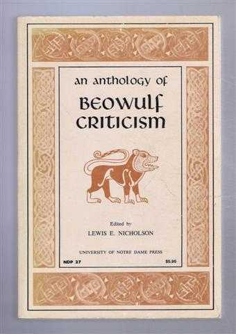 edited by Lewis E Nicholson - An Anthology of Beowulf Criticism
