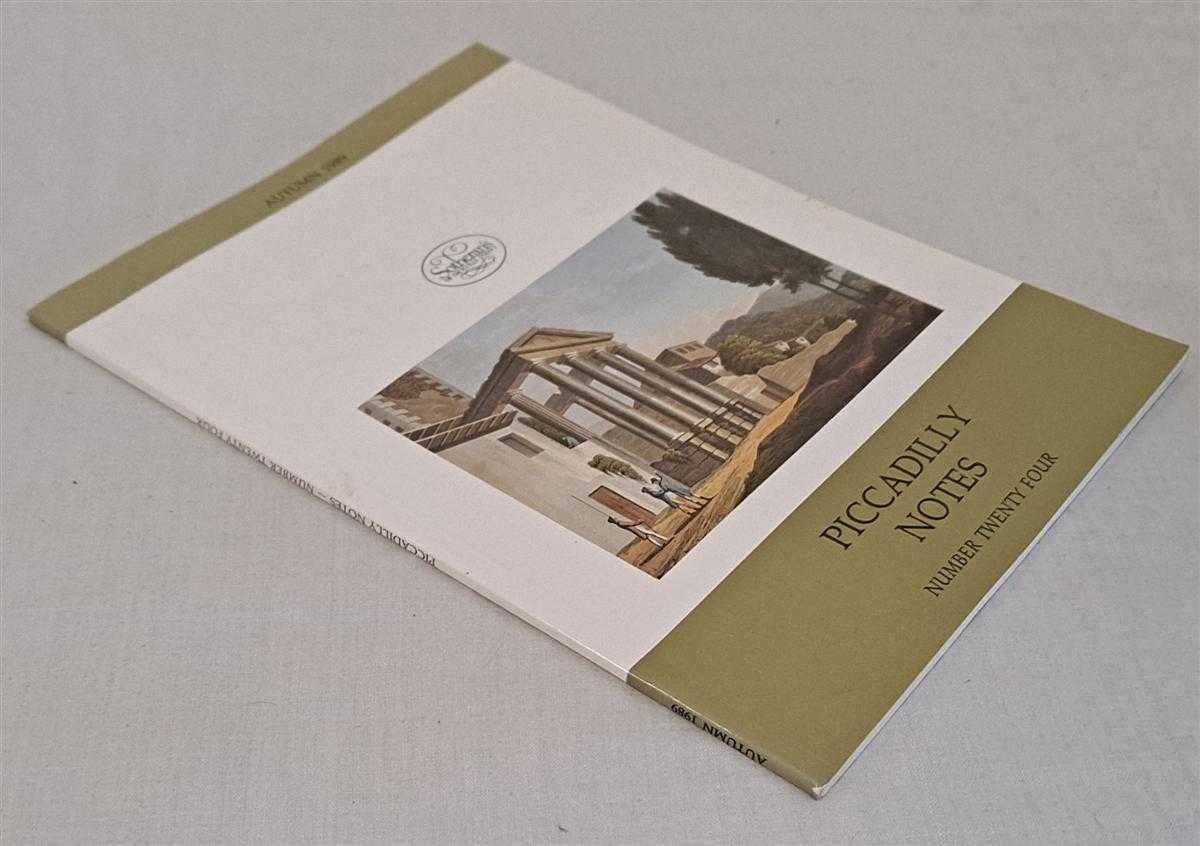 edited by Alison Slienger - Piccadilly Notes Number Twenty Four (24) Autumn 1989 (Sotheran's). Includes paper On the Aggregation of Books by Frank Herrmann
