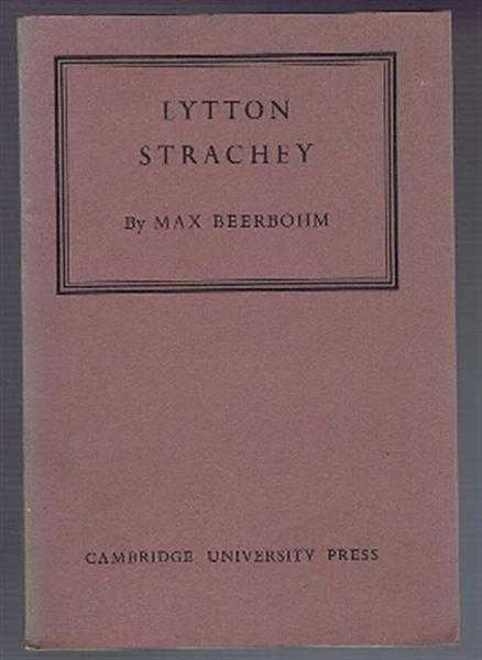 Max Beerbohm - Lytton Strachey, The Rede Lecture 1943
