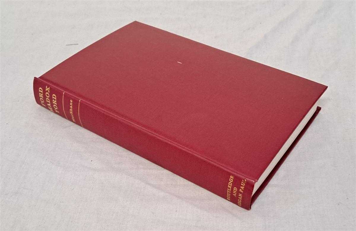 Frank MacShane - The Life and Work of Ford Madox Ford