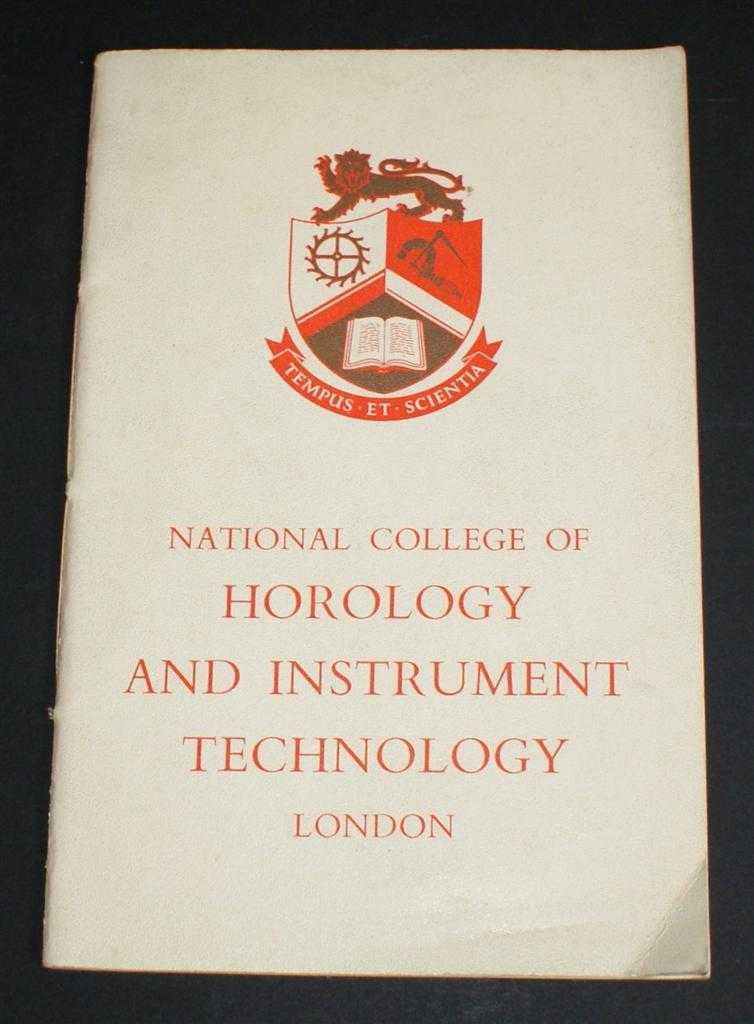 National College of Horology and Instrument Technology and Photographic Department of S. Smith & Sons - National College of Horology and Instrument Technology (accommodated at the Northampton Polytechnic)