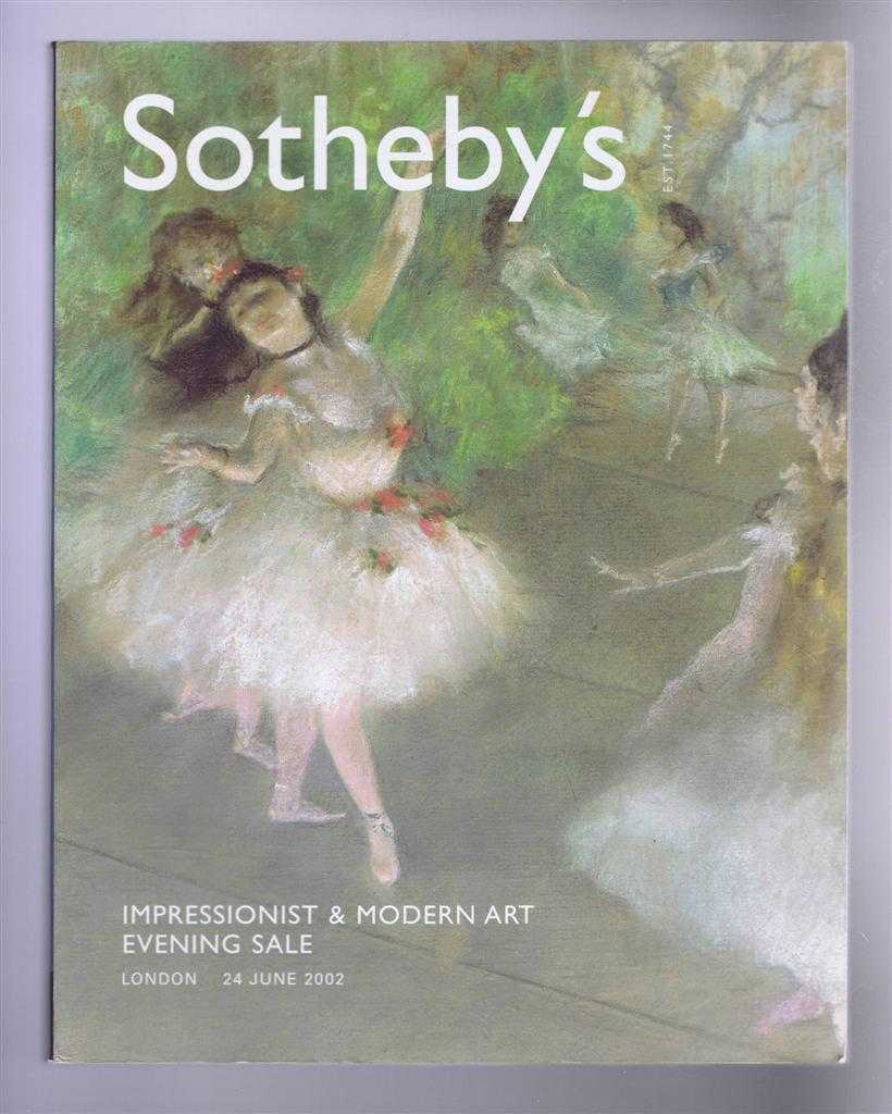 Sotheby's - Impressionist and Modern Art Evening Sale, Sotheby's, London,24 June 2002