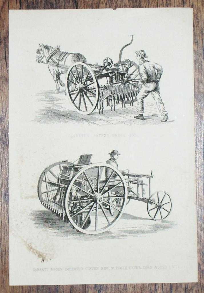 Not given - Engraved Plate from C19 Agricultural Book showing 