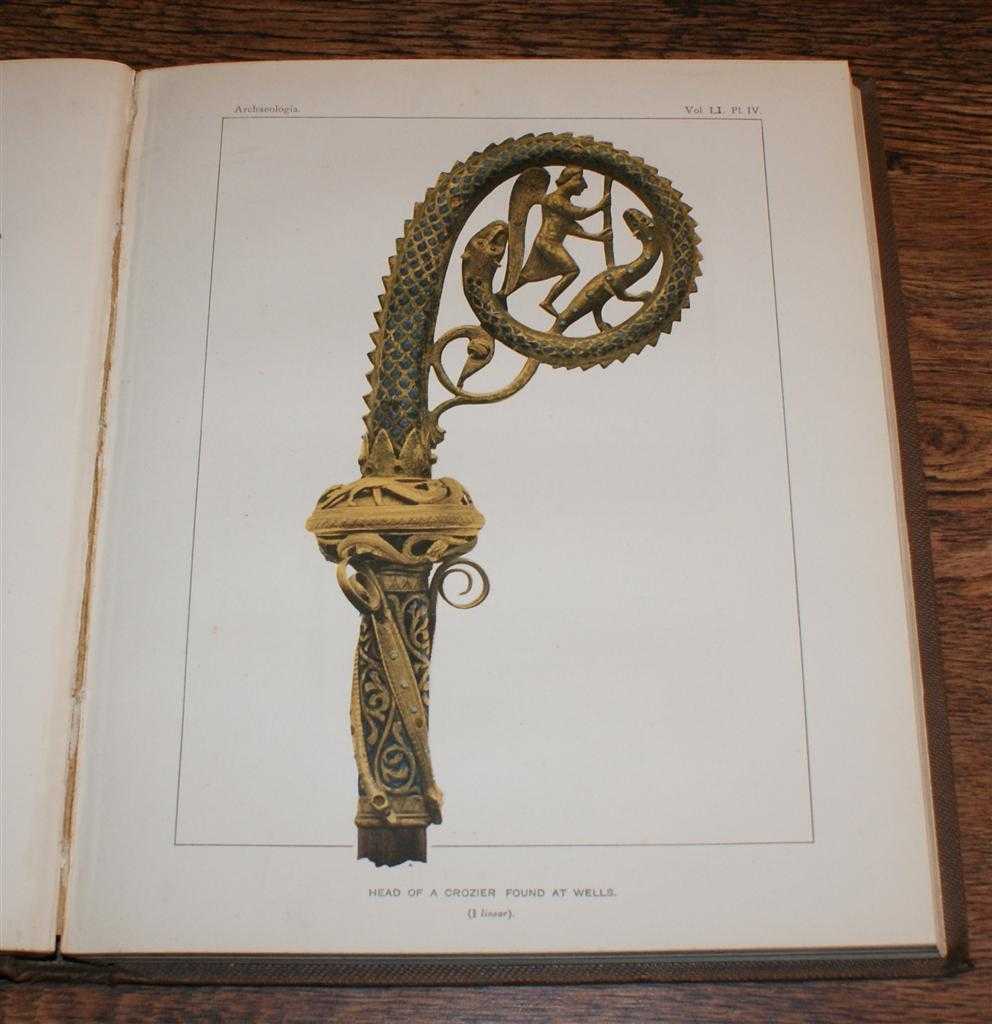 Rev. Christopher Wordsworth; J. Henry Middleton; W. H. St. John Hope; Rev. C. M. Church; etc. - Archaeologia or Miscellaneous Tracts relating to Antiquity, Published by the Society of Antiquaries of London, Vol. LI (51). Parts 1 and 2, 1888. Second Series volume 1