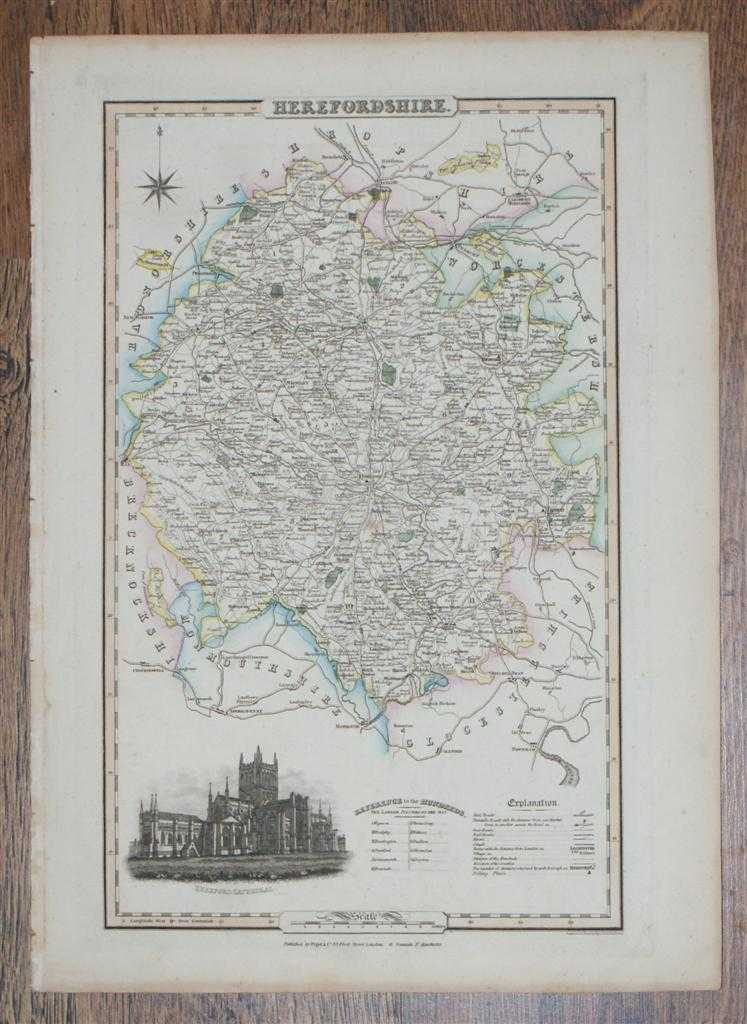 Pigot and Co - 1839 Map of the County of Herefordshire - taken from Pigot and Co's British Atlas Comprising the Counties of England (upon which are laid down all railways completed and in progress)