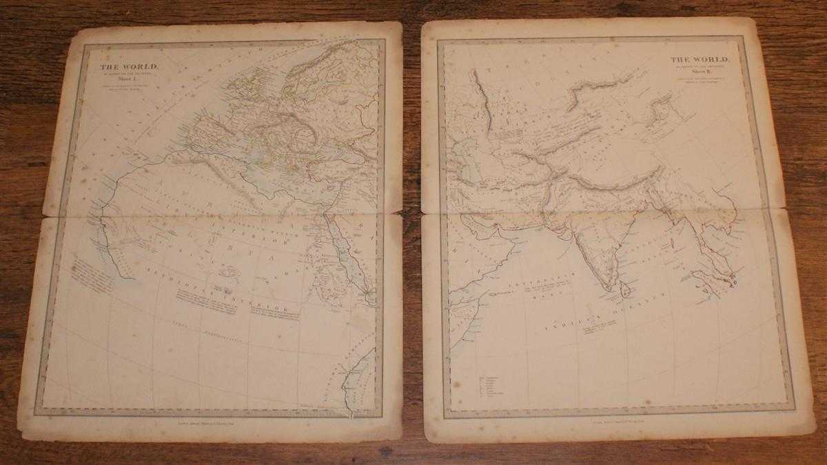 Edward Stanford, Drawn by Rev. Philip Smith - Map of The World as known to the Ancients - in Two Sheets