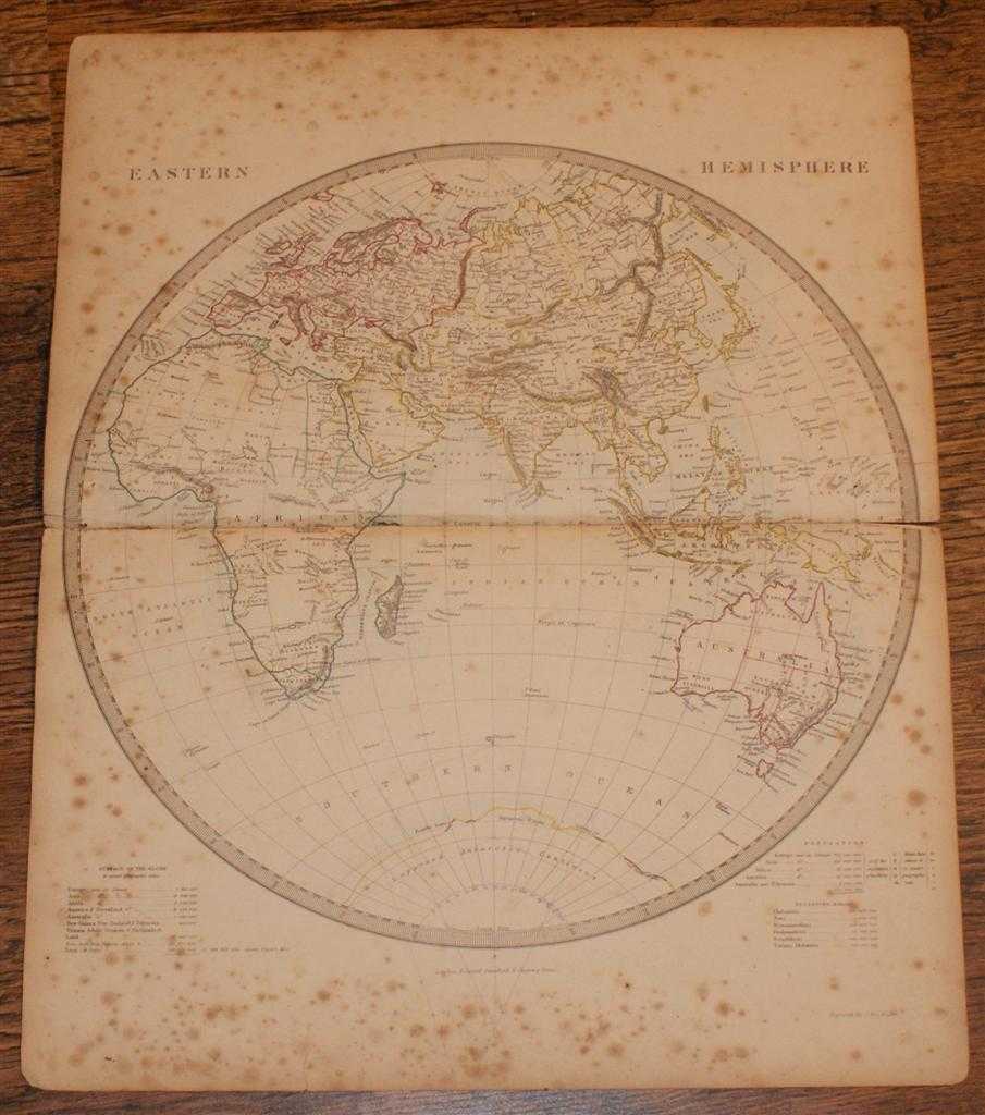 Edward Stanford, J. & C. Walker - Map of the Eastern Hemisphere - disbound sheet from 1857 
