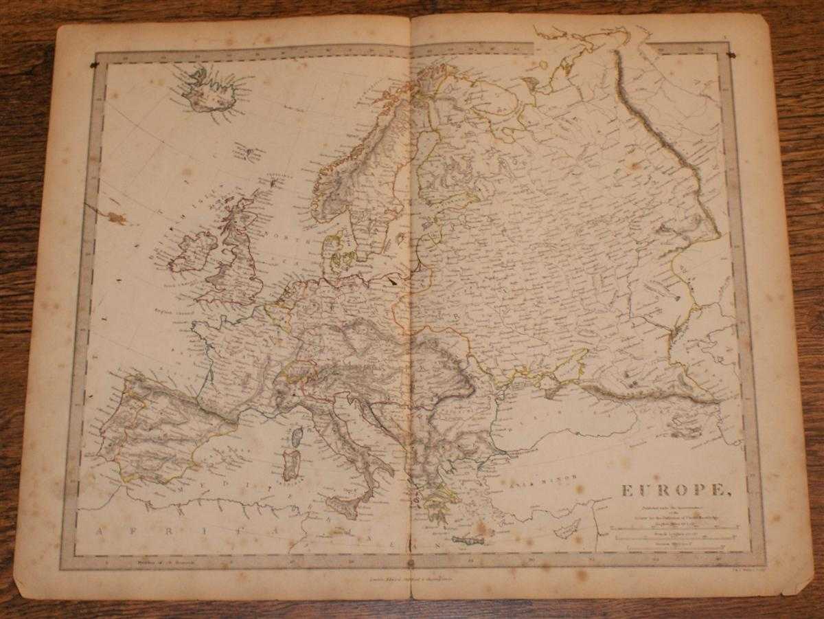 Edward Stanford, J. & C. Walker - Map of Europe - disbound sheet from 1857 