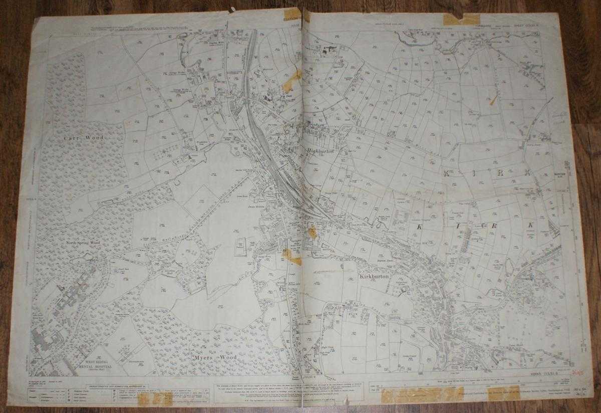 Ordnance Survey - 1:2,500 Ordnance Survey Map, Yorkshire (West Riding) Sheet CCLXI.5. Edition of 1932, Re-surveyed 1891, Revised 1930, Re-Levelled 1930.31, 100/32 25/44.Ch, Highburton and Kirkburton