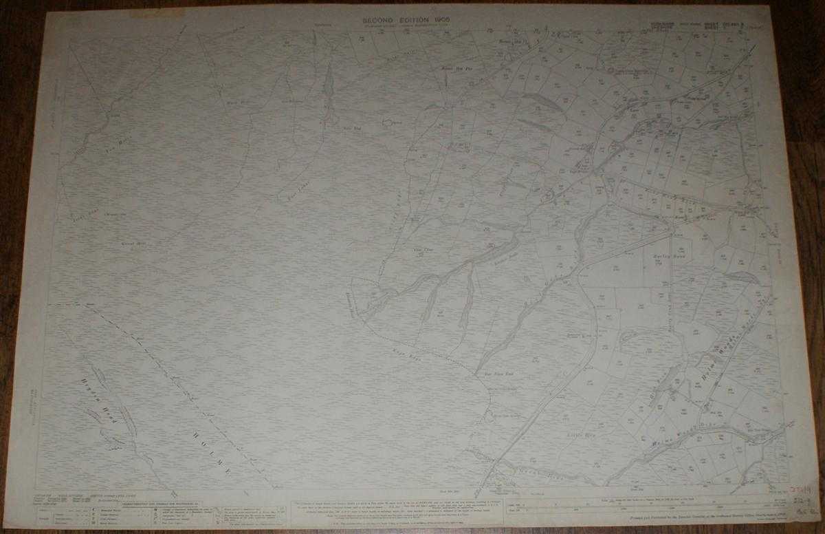 Ordnance Survey - 1:2,500 Ordnance Survey Map, Yorkshire (West Riding) and Cheshire, Sheets CCLXXII.11 and II.11. (part), Second Edition 1905, Surveyed 1887 and 1872, Revised 1904 and 1896, 30/32 50/42, Moor Land Area N/W of Holme