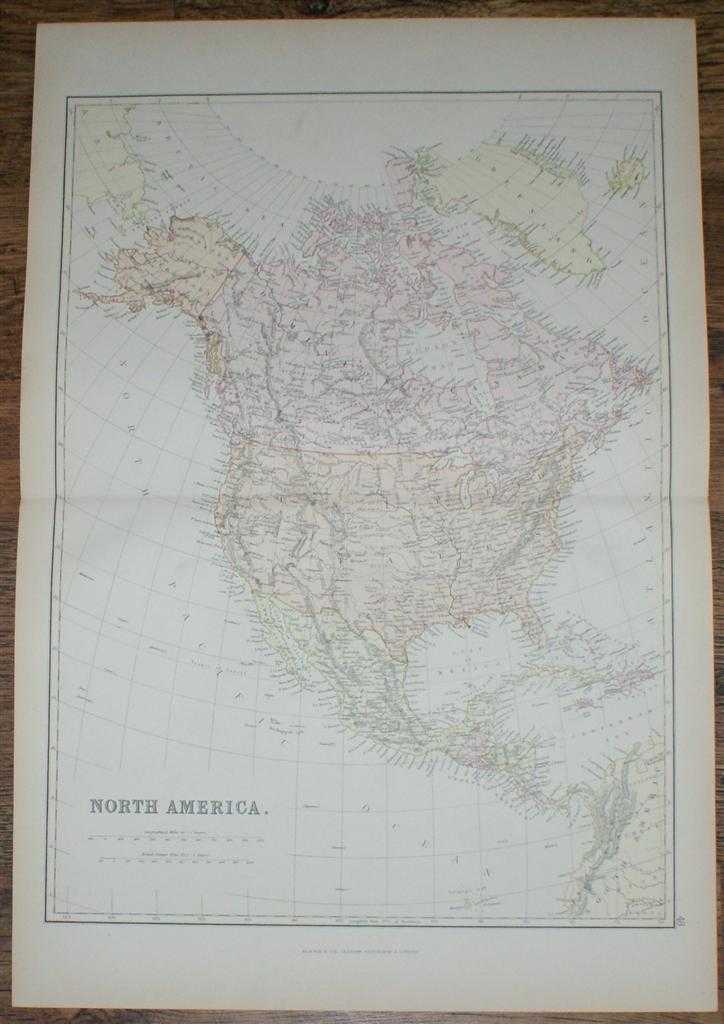 W. G. Blackie - 1884 Blackie's Map of North America