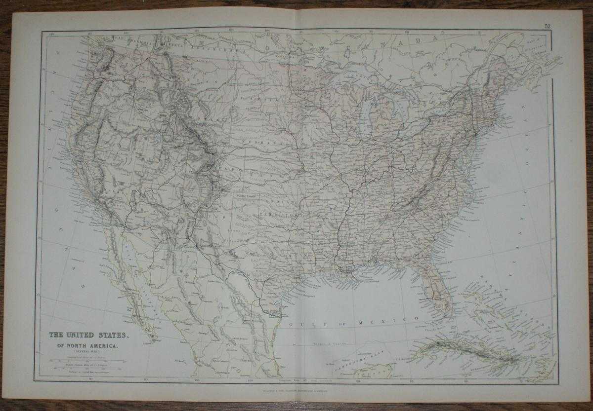 W. G. Blackie - 1884 Blackie's Map of The United States of North America