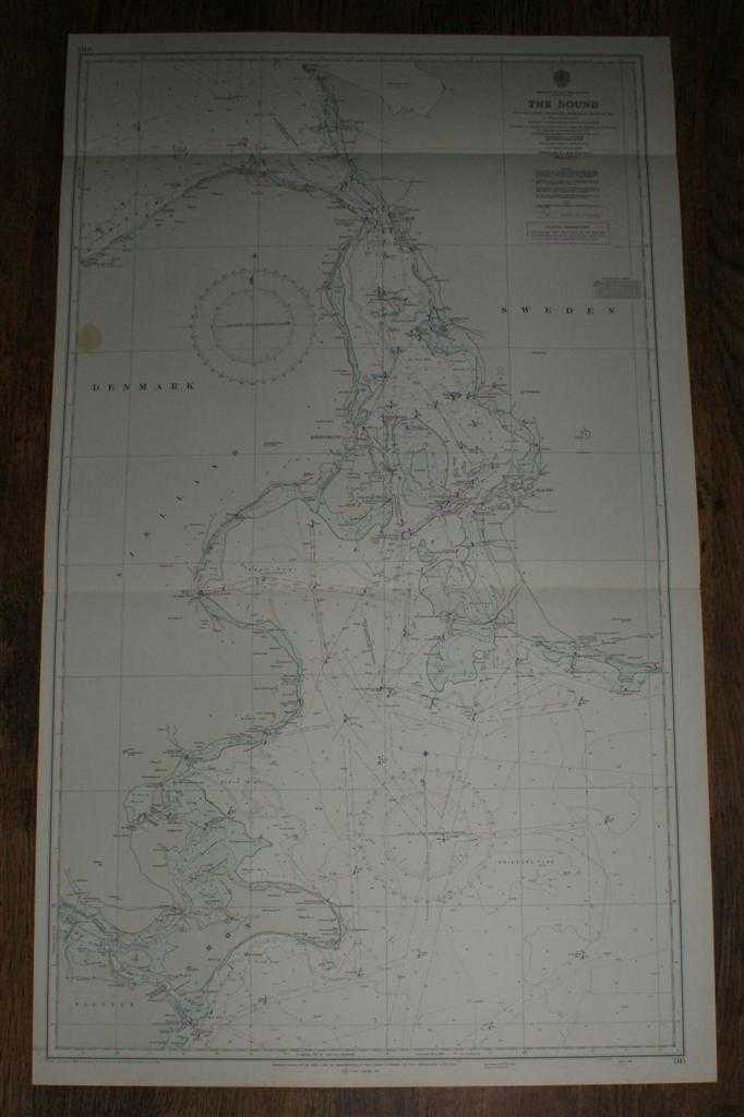 Admiralty - Nautical Chart No. 2115. Entrance To The Baltic, The Sound. Scale 1:150,000