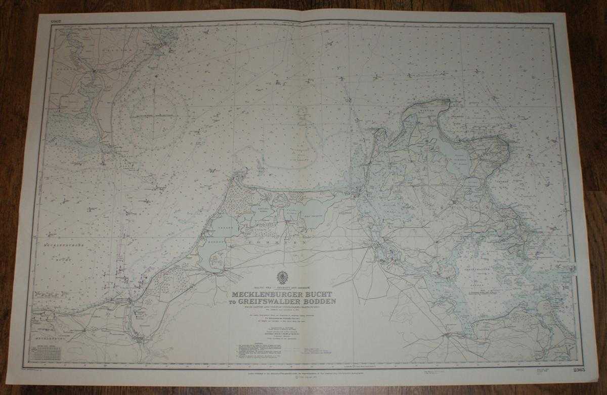 Admiralty - Nautical Chart No. 2365, Baltic Sea - Germany and Denmark. Mecklenburger Bucht to Greifswalder Bodden from Danish and German Government Charts to 1950 with additions to 1970
