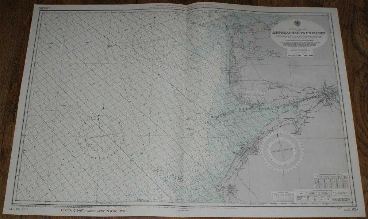 Admiralty - Nautical Chart No. L(D3)1981 England - West Coast, Approaches to Preston