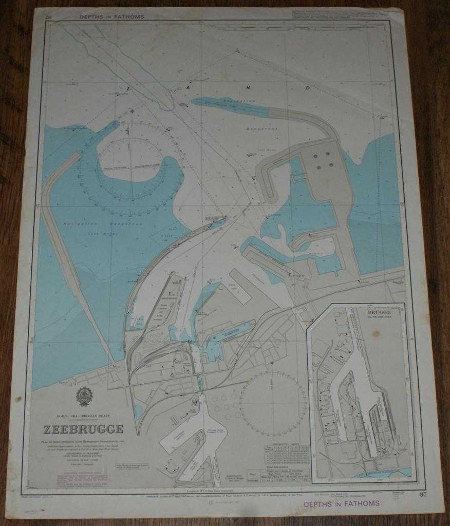 Admiralty - Nautical Chart No. 97 North Sea - Belgian Coast, Zeebrugge