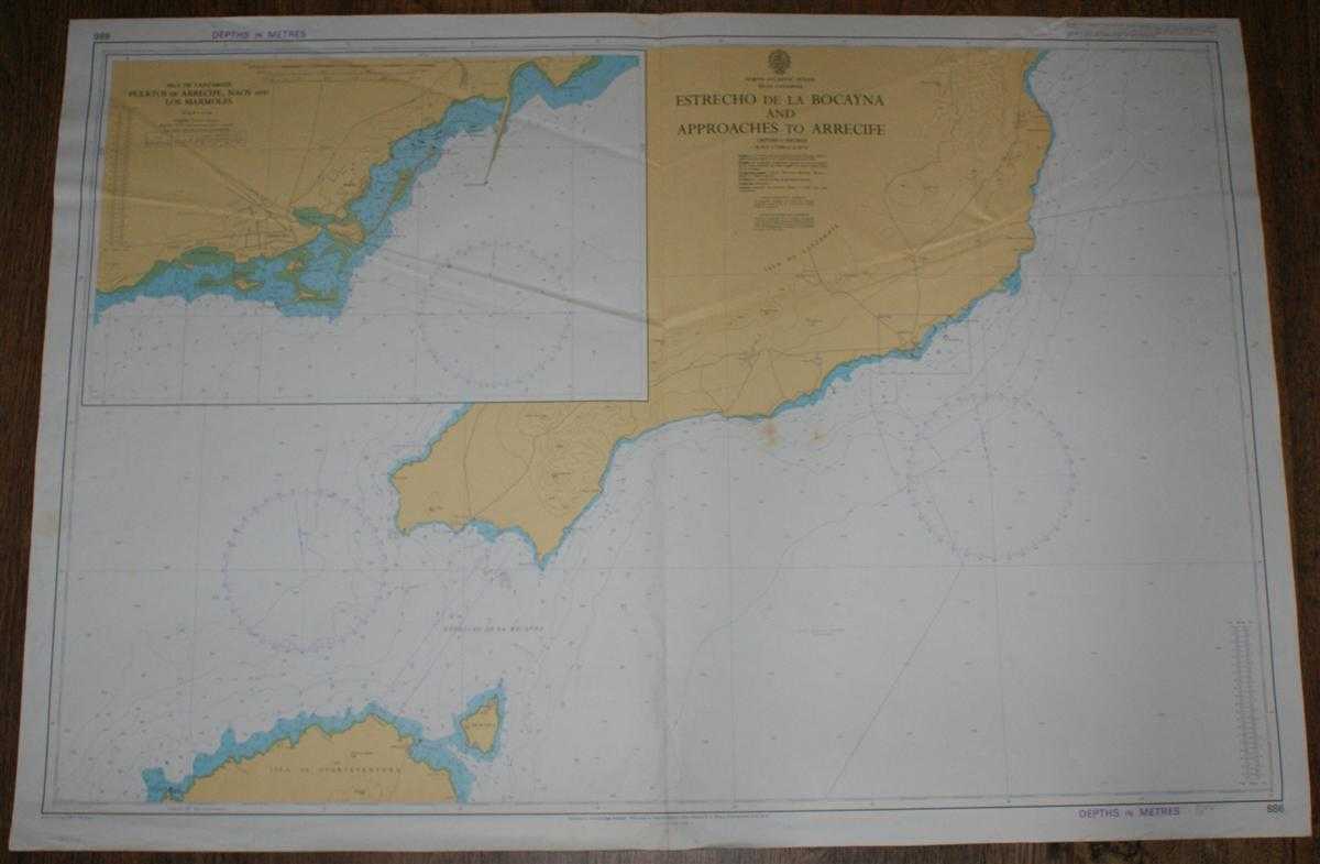 Admiralty - Nautical Chart No. 886 Islas Canarias - Estrecho de la Bocayna and Approaches to Arrecife