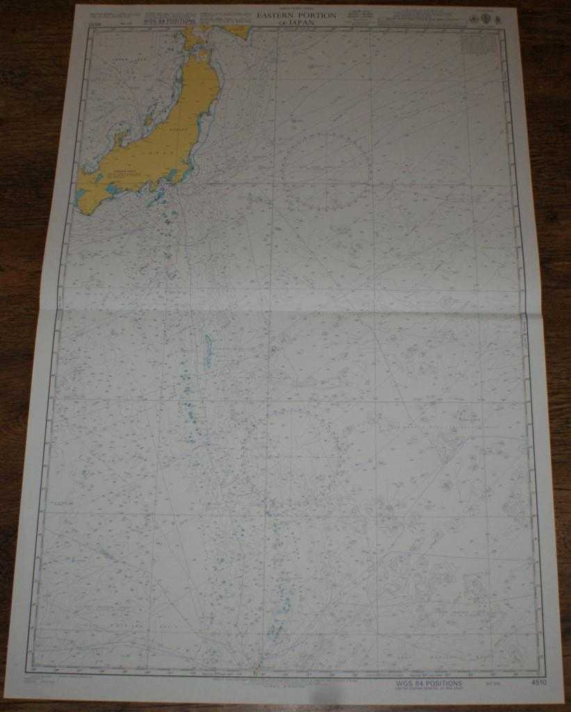 Admiralty - Nautical Chart No. 4510 North Pacific Ocean, Eastern Portion of Japan