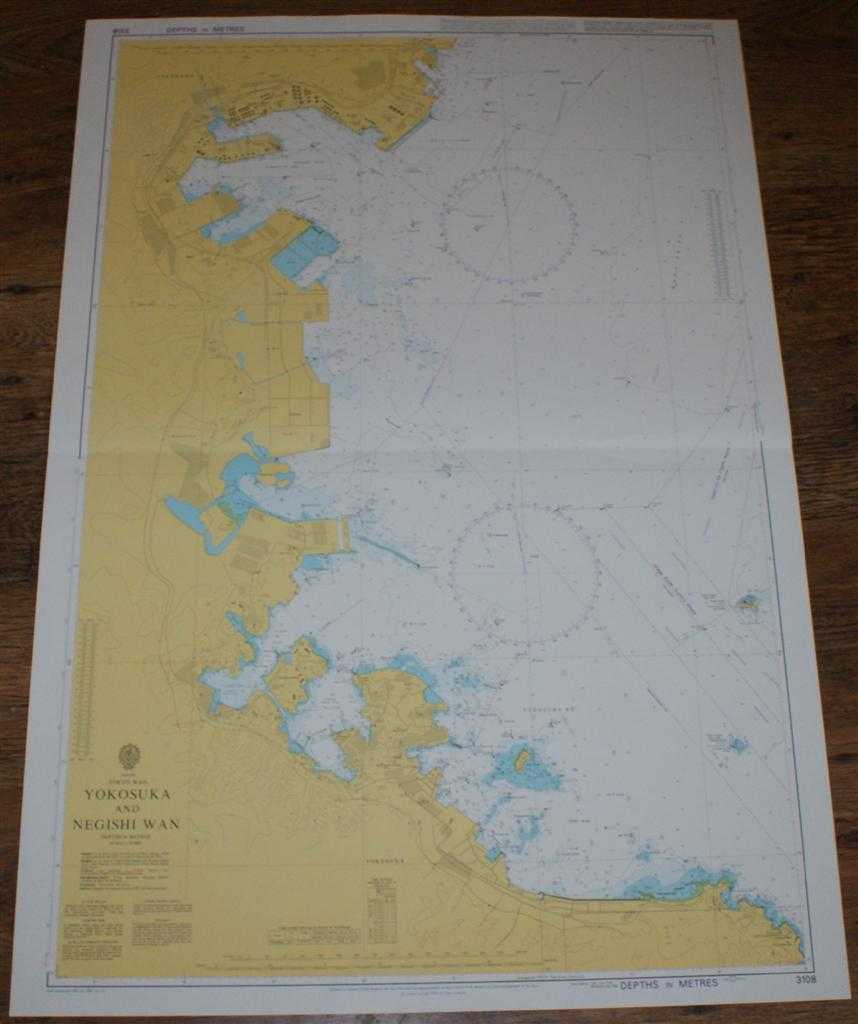 Admiralty - Nautical Chart No. 3108 Japan, Tokyo Wan, Yokosuka and Negishi Wan