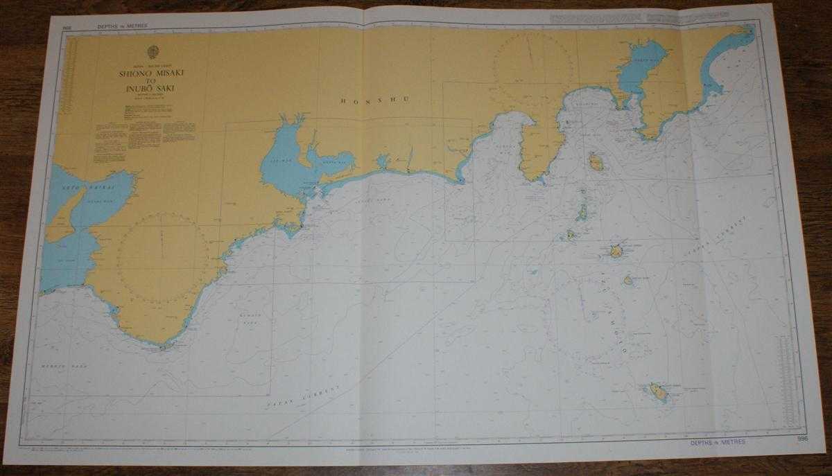 Admiralty - Nautical Chart No. 996 Japan - South Coast, Shiono Misaki to Inubo Saki