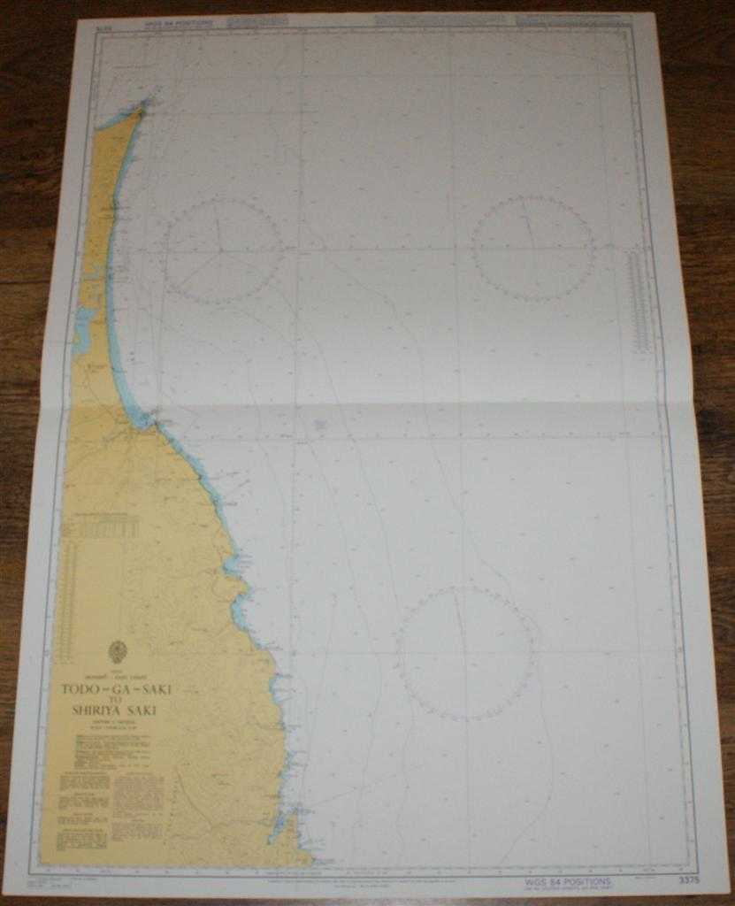 Admiralty - Nautical Chart No. 3375 Japan, Honshu - East Coast, Todo-Ga-Saki to Shiriya Saki