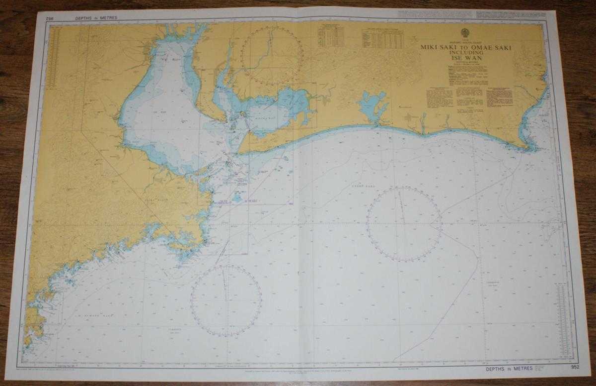 Admiralty - Nautical Chart No. 952 Japan, Honshu - South Coast, Miki Saki to Omae Saki Including Ise Wan