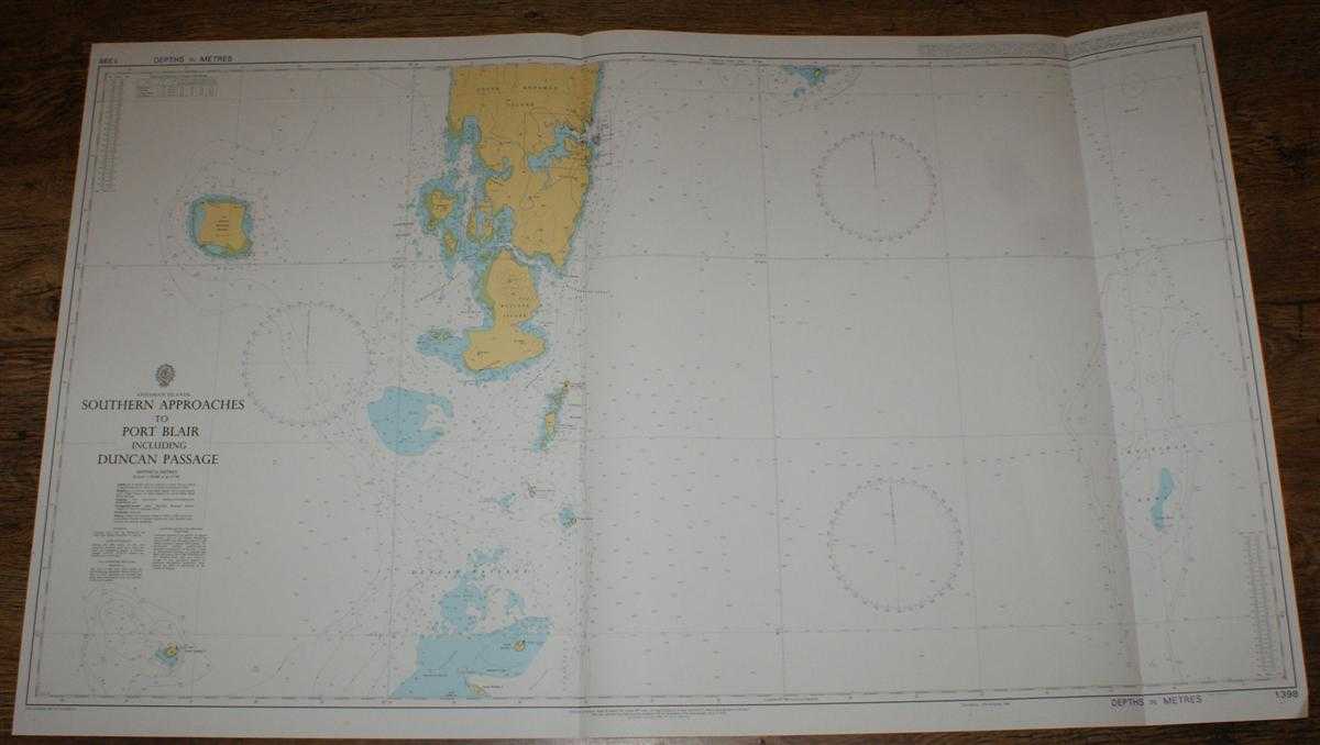 Admiralty - Nautical Chart No. 1398 Andaman Islands, Southern Approaches to Port Blair including Duncan Passage