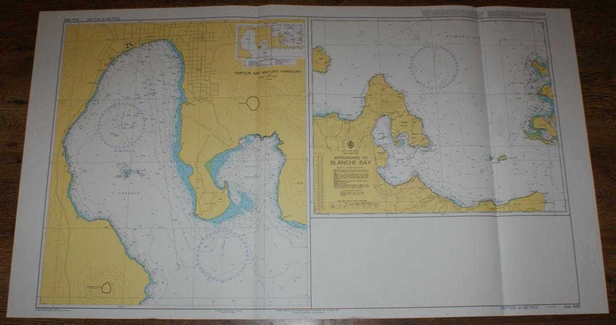 Admiralty - Nautical Chart No. AUS 680 Papua New Guinea, New Britain, Approaches to Blanche Bay and Simpson and Matupit Harbours