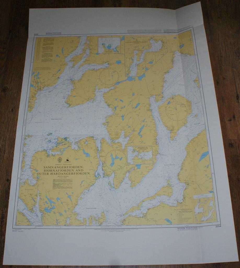 Admiralty - Nautical Chart No. 3554 Norway - West Coast, Samnangerfjorden, Bjornafjorden and Outer Hardangerfjorden
