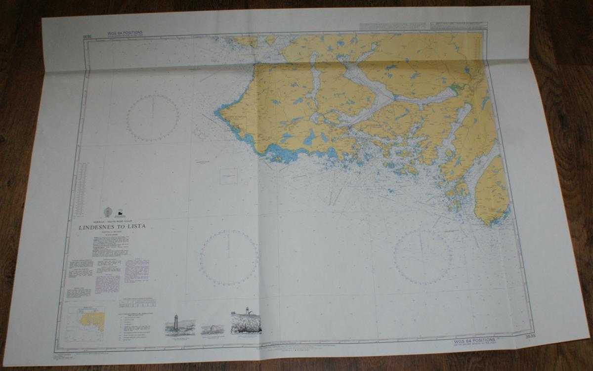 Admiralty - Nautical Chart No. 3535 Norway - South West Coast, Lindesnes to Lista
