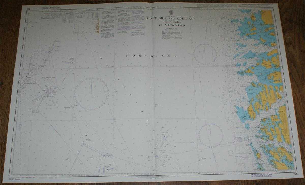 Admiralty - Nautical Chart No. 299 North Sea, Statfjord and Gullfaks Oil Fields to Mongstad