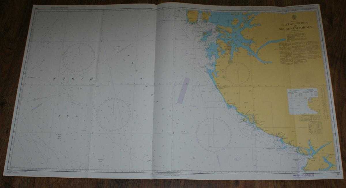 Admiralty - Nautical Chart No. 281 North Sea, Listafjorden to Skudenesfjorden