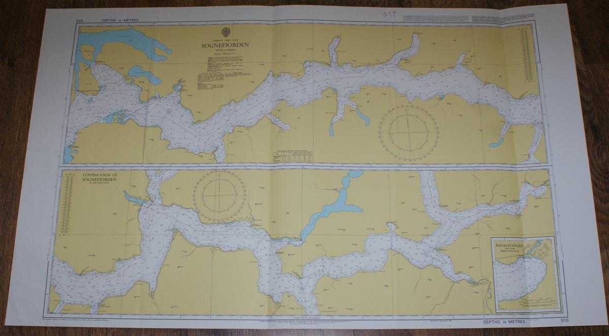 Admiralty - Nautical Chart No. 510 Norway - West Coast, Sognefjorden