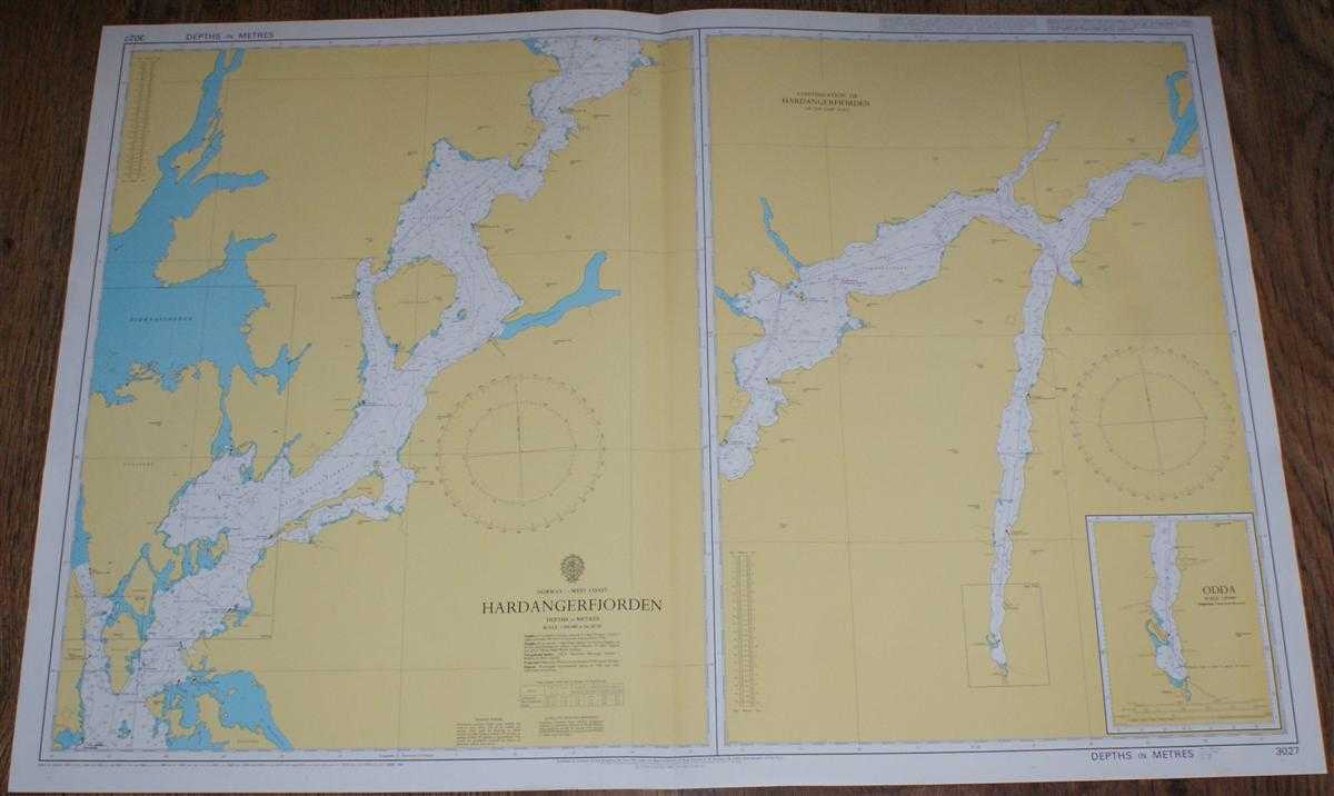 Admiralty - Nautical Chart No. 3027 Norway - West Coast, Hardangerfjorden and Odda