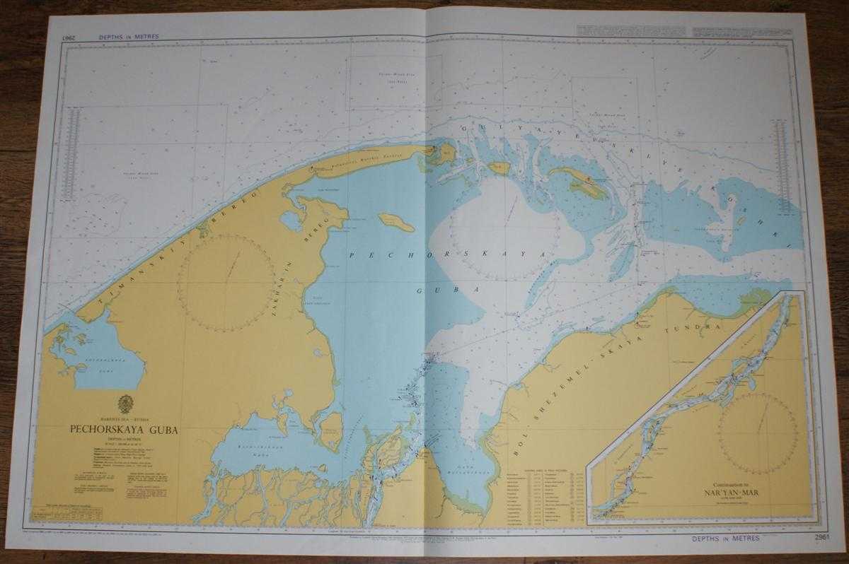 Admiralty - Nautical Chart No. 2961 Barents Sea - Russia, Pechorskaya Guba