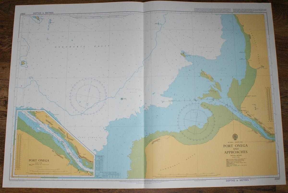 Admiralty - Nautical Chart No. 2097 Russia - White Sea, Port Onega and Approaches