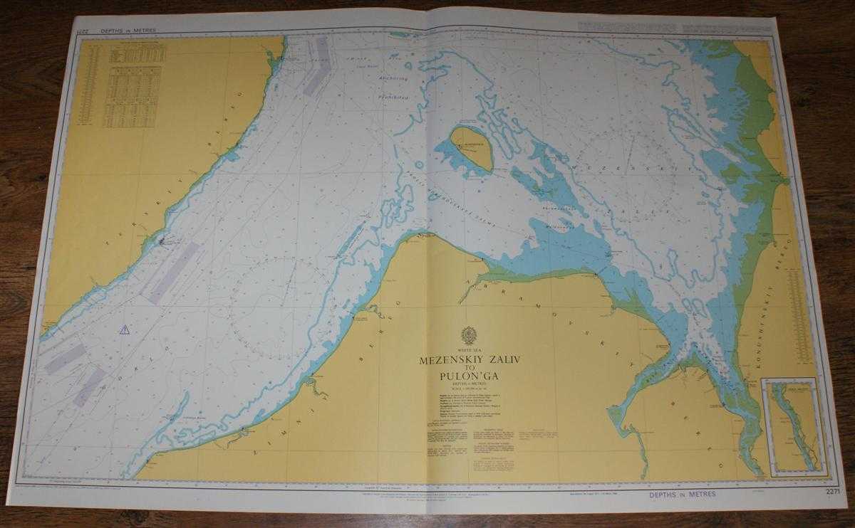 Admiralty - Nautical Chart No. 2271 White Sea, Mezenskiy Zaliv to Pulon'ga