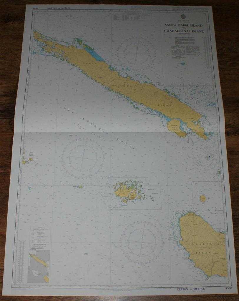 Admiralty - Nautical Chart No. 3996 South Pacific Ocean - Solomon Islands, Santa Isabel Island to Guadalcanal Island