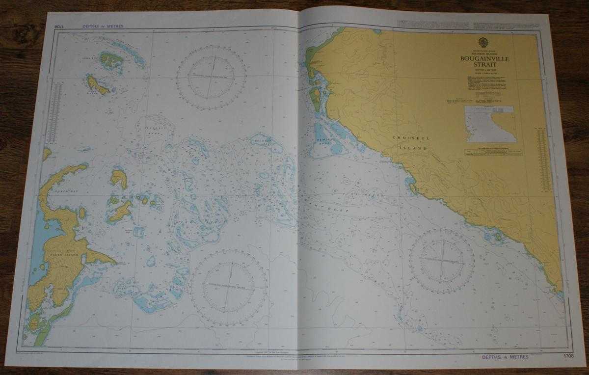 Admiralty - Nautical Chart No. 1708 South Pacific Ocean - Solomon Islands, Bougainville Strait