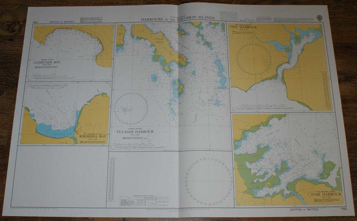 Admiralty - Nautical Chart No. 1766 South Pacific Ocean - Harbours in the Solomon Islands