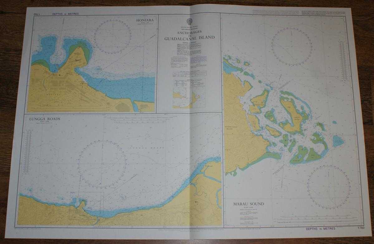Admiralty - Nautical Chart No. 1750 South Pacific Ocean - Solomon Islands, Anchorages in Guadalcanal Island