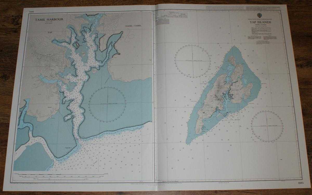 Admiralty - Nautical Chart No. 1485 North Pacific Ocean - Caroline Islands, Yap Islands