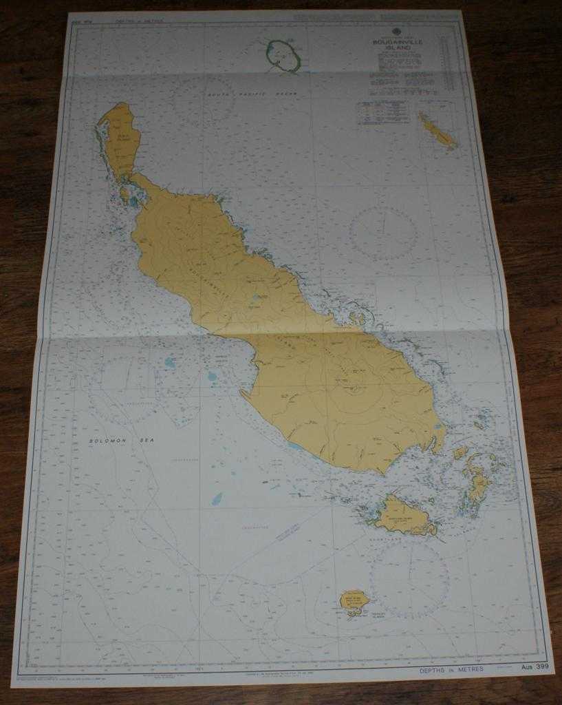 Admiralty - Nautical Chart No. AUS 399 South Pacific Ocean - Bougainville Island