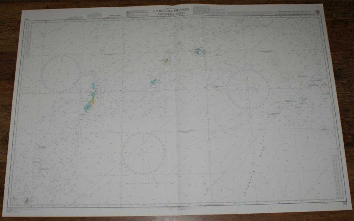 Admiralty - Nautical Chart No. 763 North Pacific Ocean, Caroline Islands - Western Part