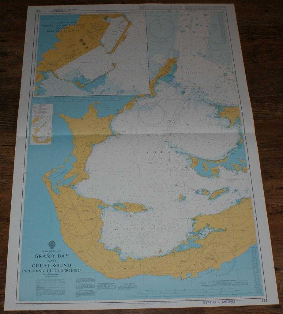 Admiralty - Nautical Chart No. 332 Bermuda Islands - Grassy Bay and Great Sound including Little Sound