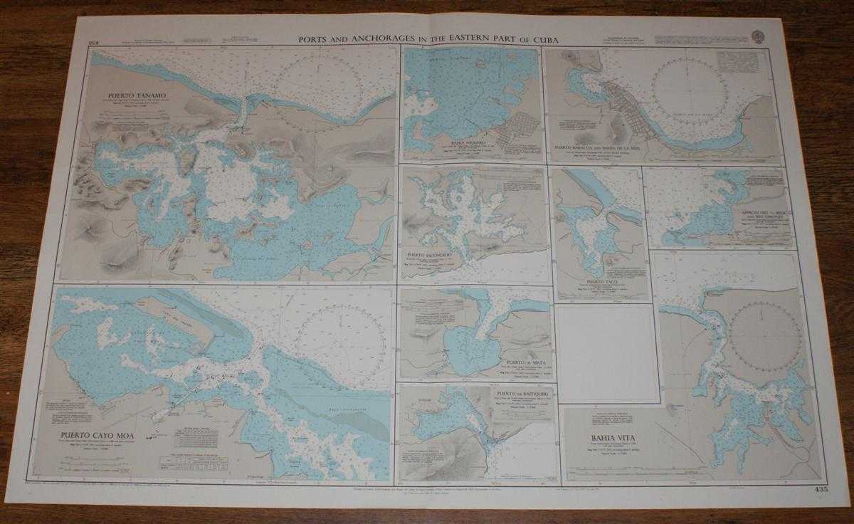 Admiralty - Nautical Chart No. 435 Ports and Anchorages in the Eastern Part of Cuba