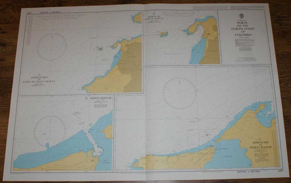 Admiralty - Nautical Chart No. 2267 Caribbean Sea - Ports on the North Coast of Columbia