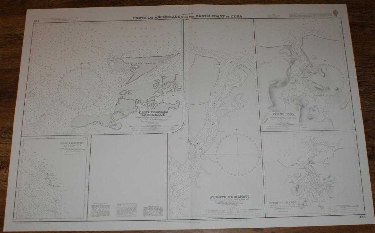 Admiralty - Nautical Chart No.425 West Indies - Ports and Anchorages on the North Coast of Cuba